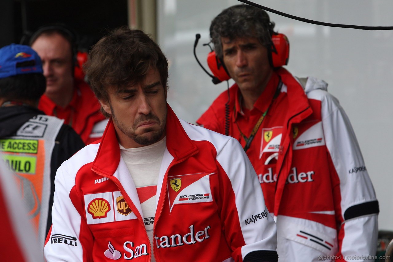GP BRASILE, 23.11.2013- Prove Libere 3, Fernando Alonso (ESP) Ferrari F138 