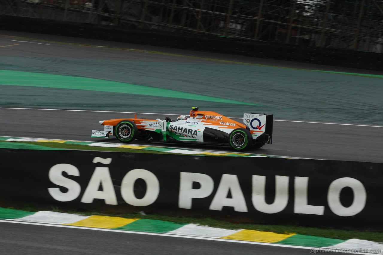 GP BRASILE, 23.11.2013- Prove Libere 3, Adrian Sutil (GER), Sahara Force India F1 Team VJM06 