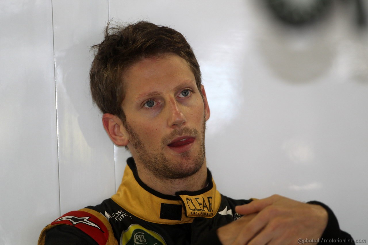 GP BRASILE, 23.11.2013- Prove Libere 3, Romain Grosjean (FRA) Lotus F1 Team E21 