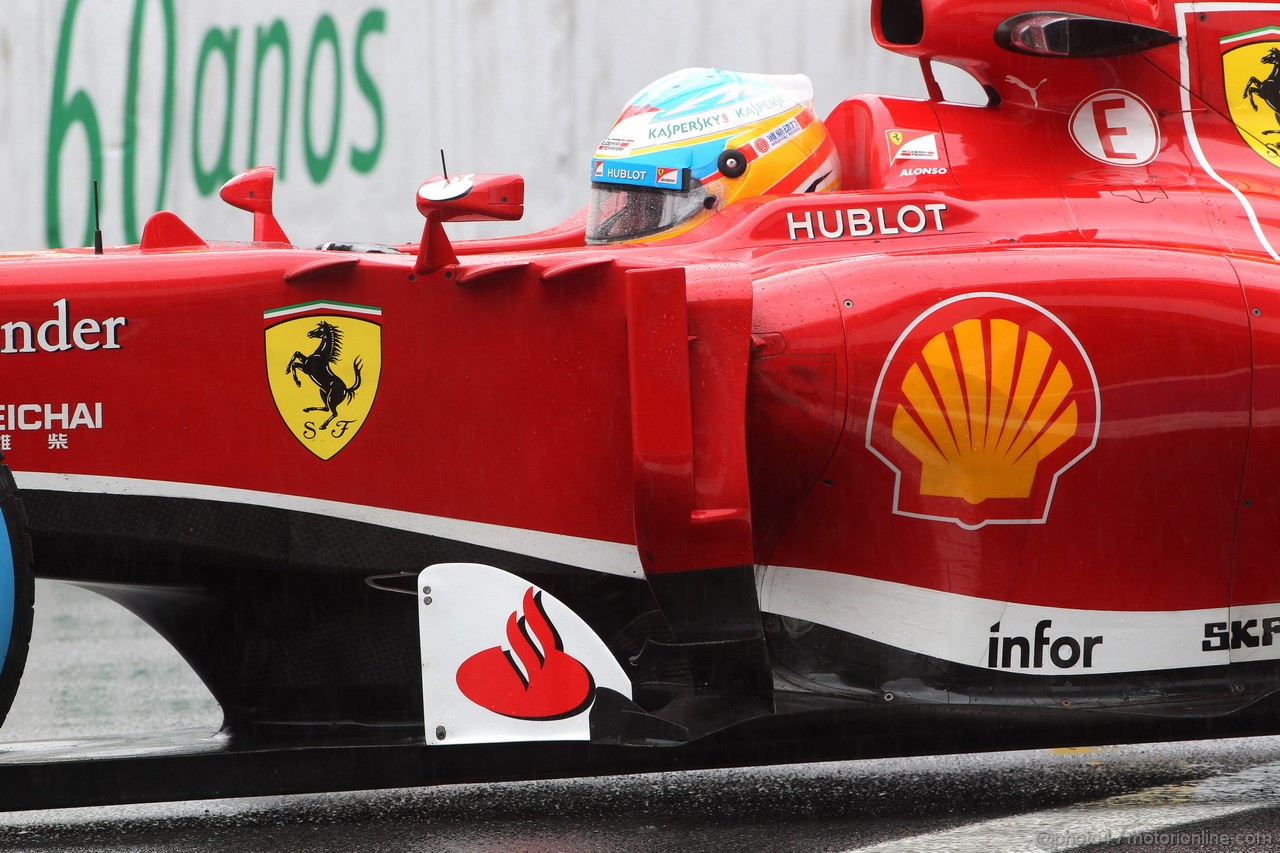 GP BRASILE, 23.11.2013- Prove Libere 3, Fernando Alonso (ESP) Ferrari F138