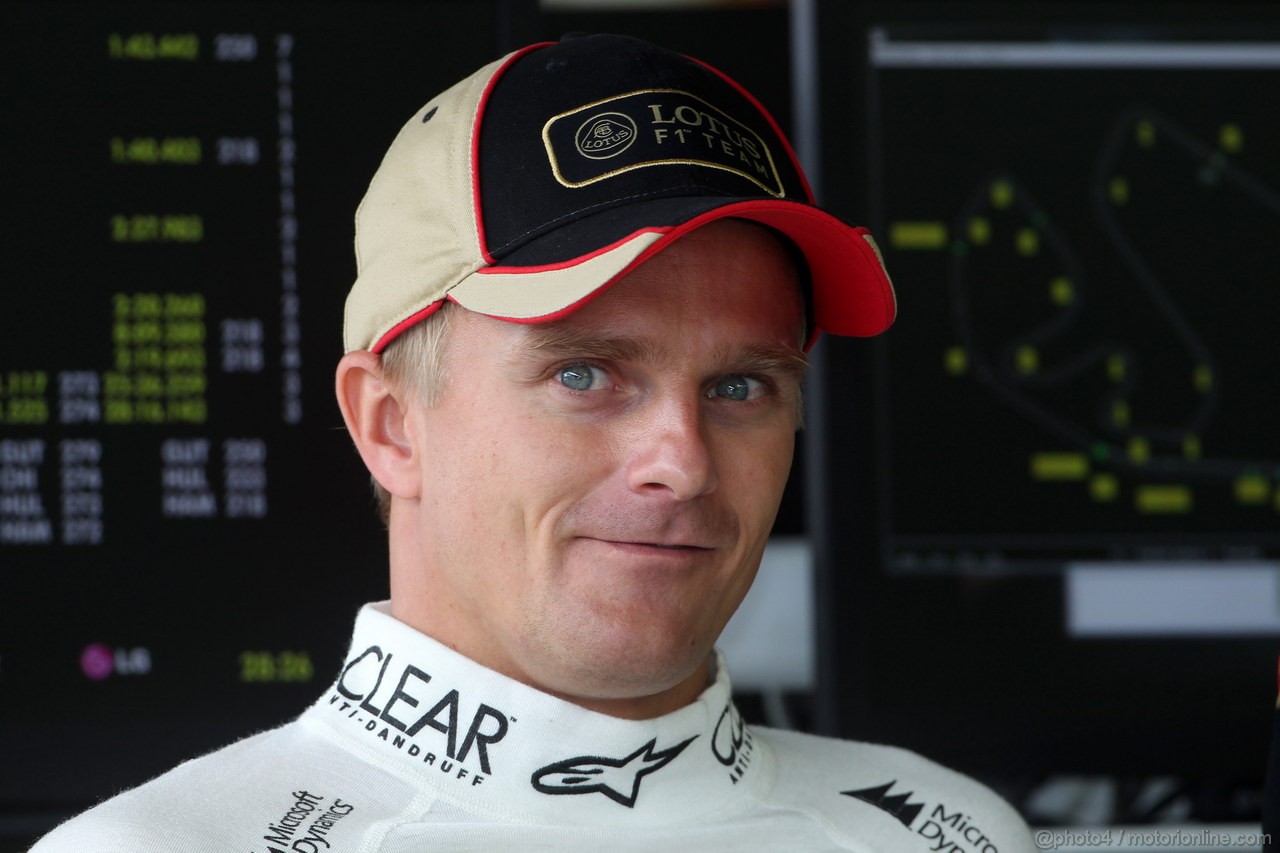 GP BRASILE, 23.11.2013- Prove Libere 3, Heikki Kovalainen (FIN) Lotus F1 Team E21