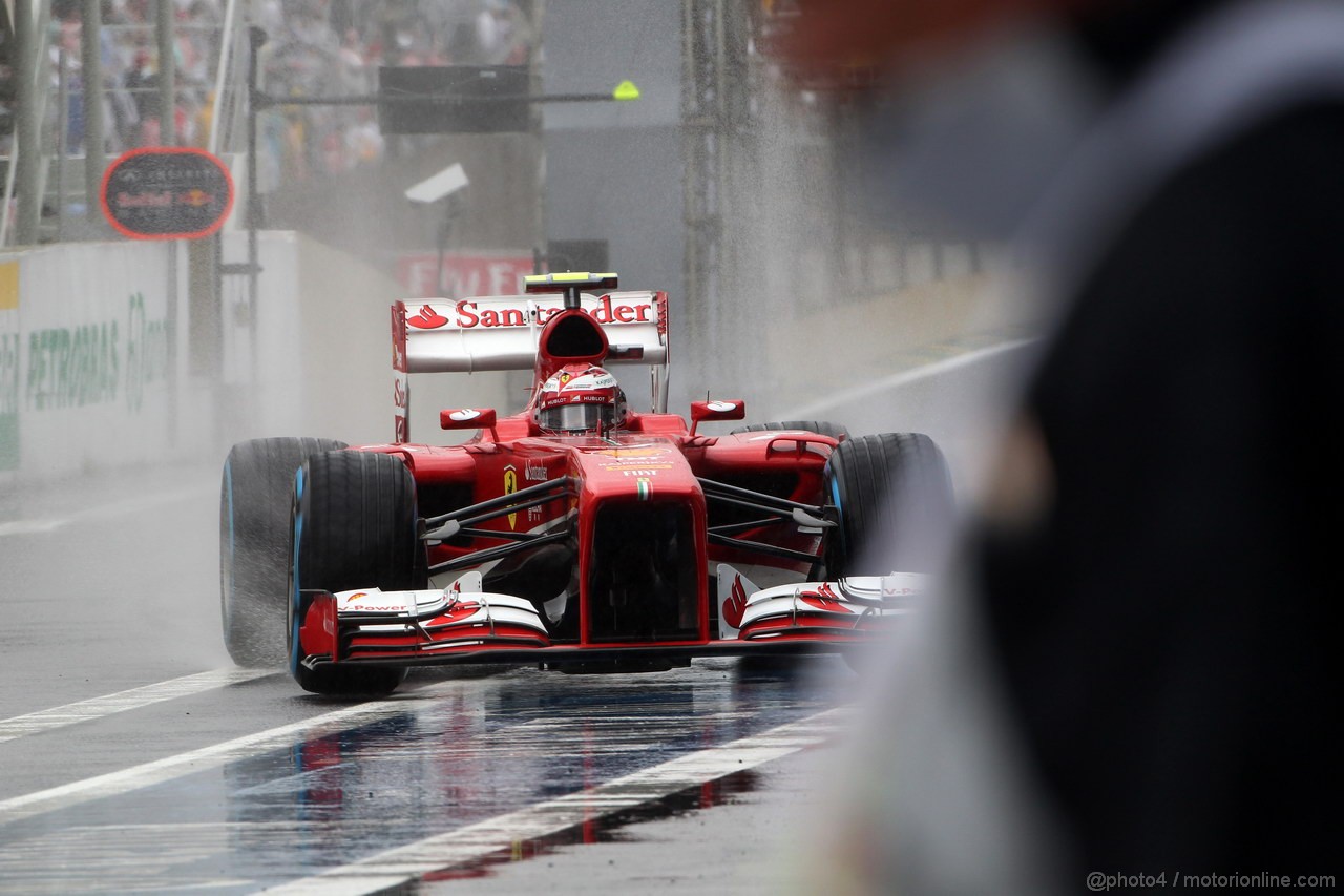 GP BRASILE, 23.11.2013- Prove Libere 3, Felipe Massa (BRA) Ferrari F138 