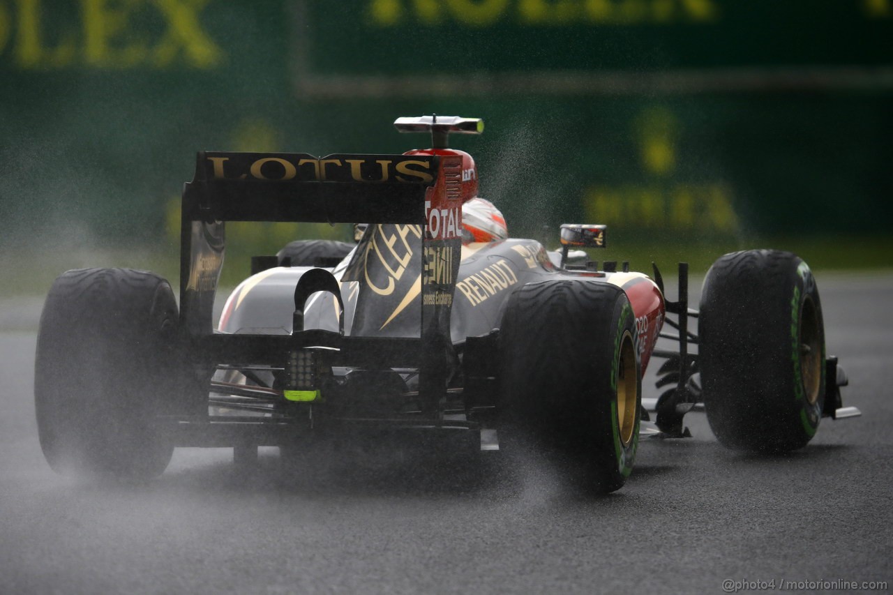GP BRASILE, 23.11.2013- Prove Libere 3, Romain Grosjean (FRA) Lotus F1 Team E21 