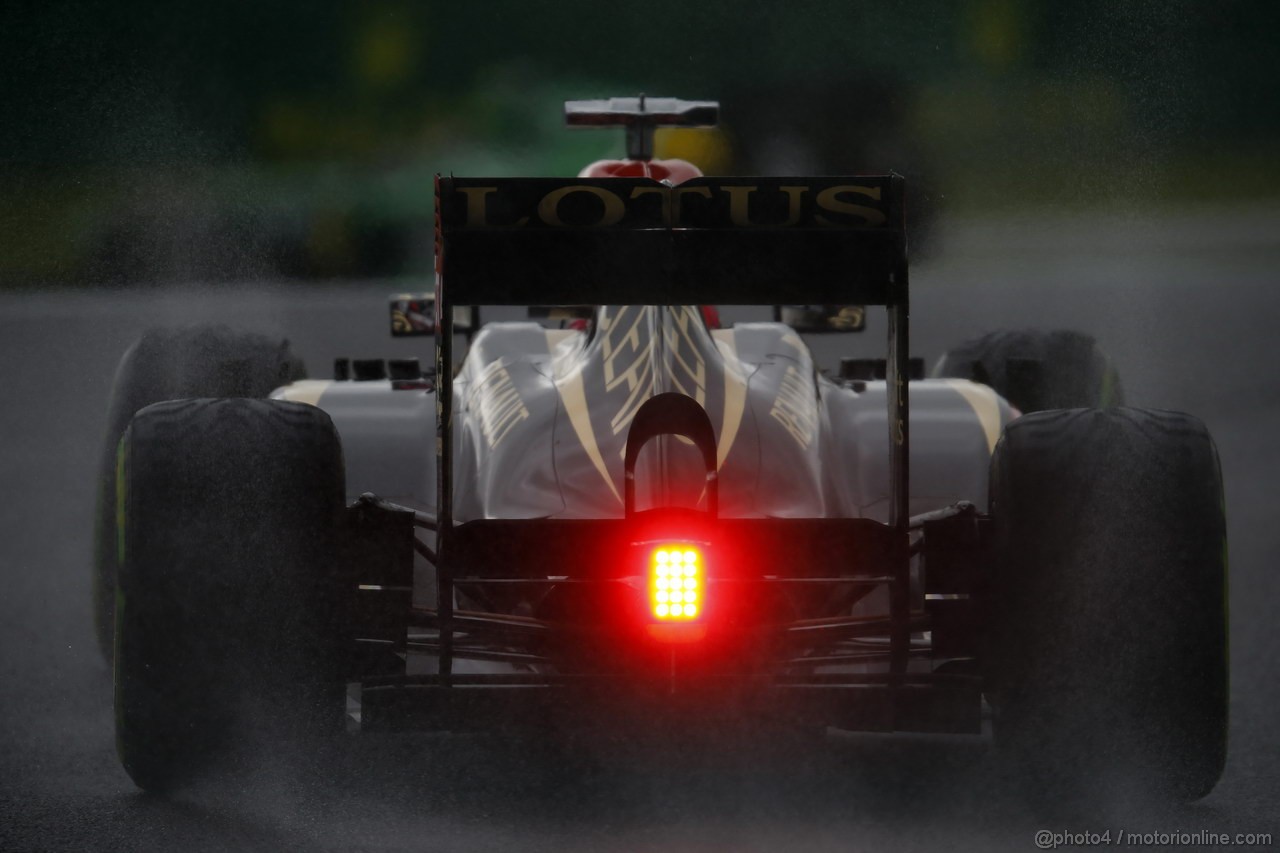 GP BRASILE, 23.11.2013- Prove Libere 3, Heikki Kovalainen (FIN) Lotus F1 Team E21  