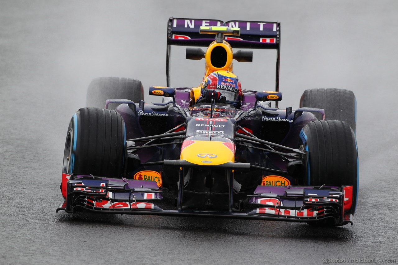 GP BRASILE, 23.11.2013- Prove Libere 3, Mark Webber (AUS) Red Bull Racing RB9 