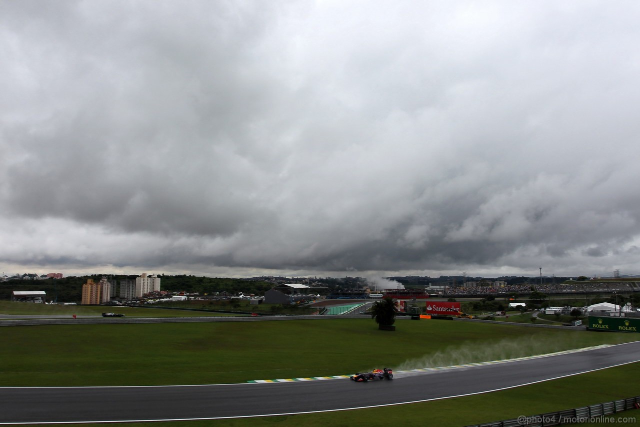 GP BRASILE, 23.11.2013- Prove Libere 3, Sebastian Vettel (GER) Red Bull Racing RB9 