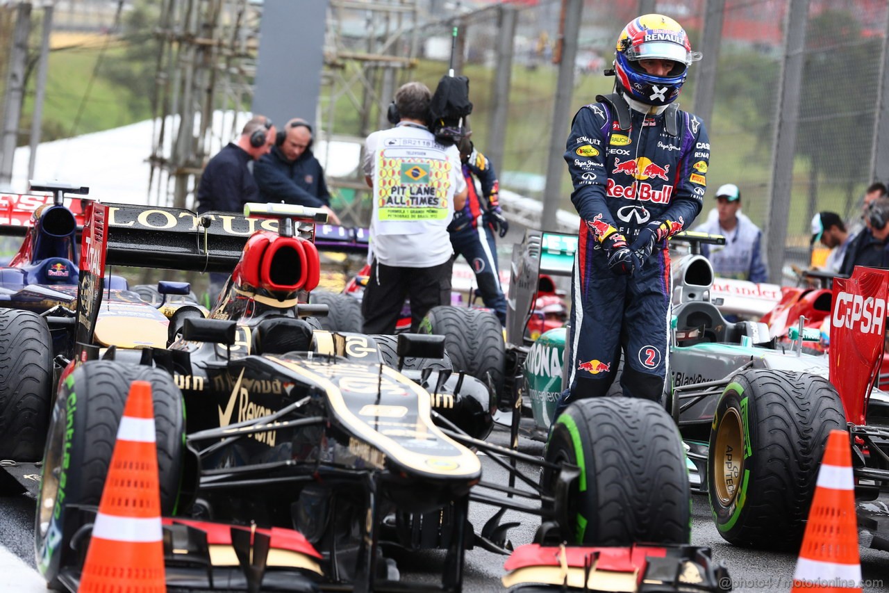 GP BRASILE, 23.11.2013- Qualifiche, Mark Webber (AUS) Red Bull Racing RB9