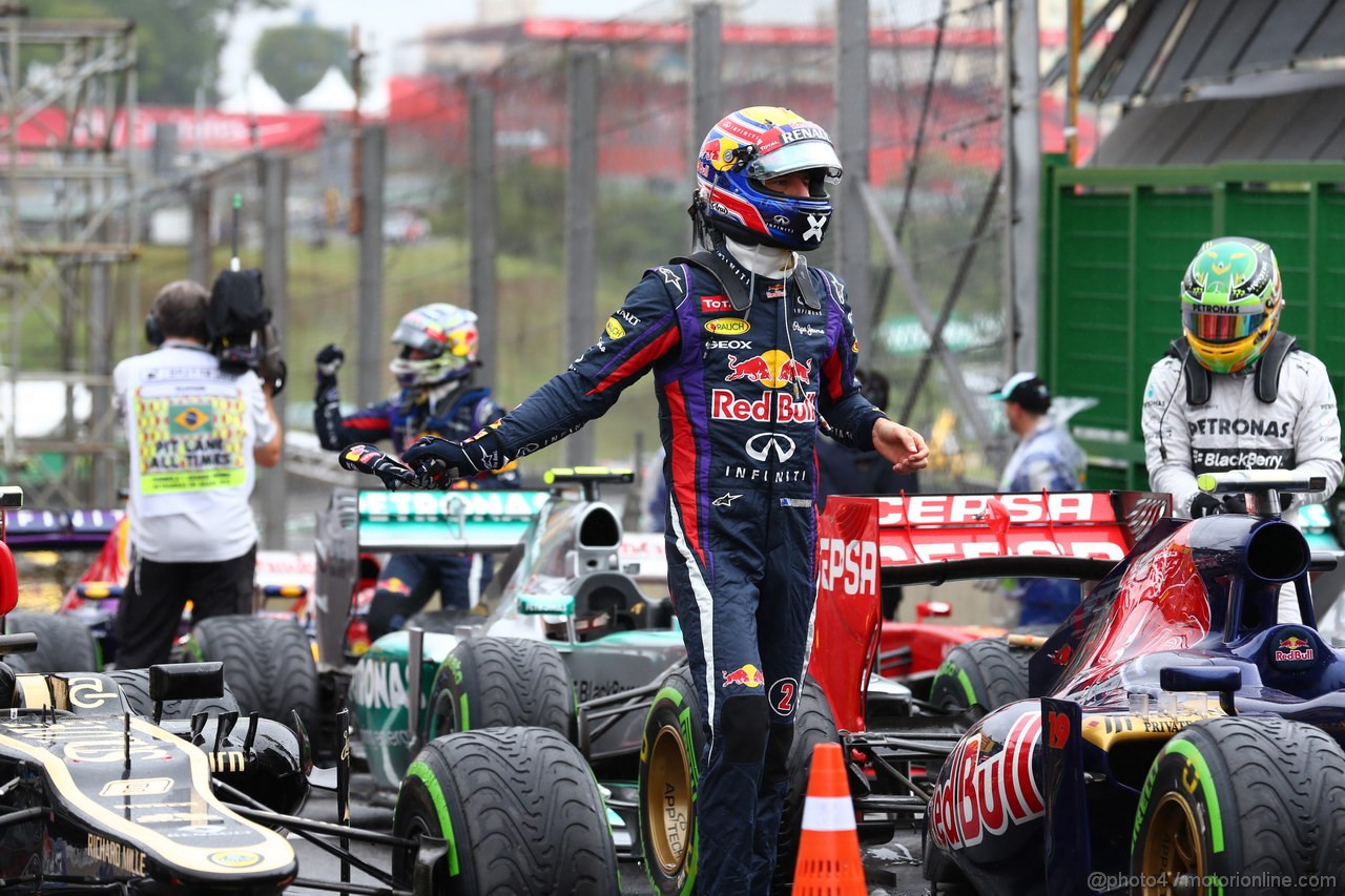 GP BRASILE, 23.11.2013- Qualifiche, Mark Webber (AUS) Red Bull Racing RB9 