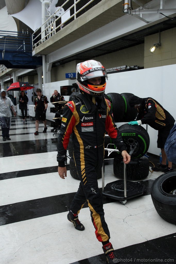 GP BRASILE, 23.11.2013- Qualifiche, Romain Grosjean (FRA) Lotus F1 Team E21