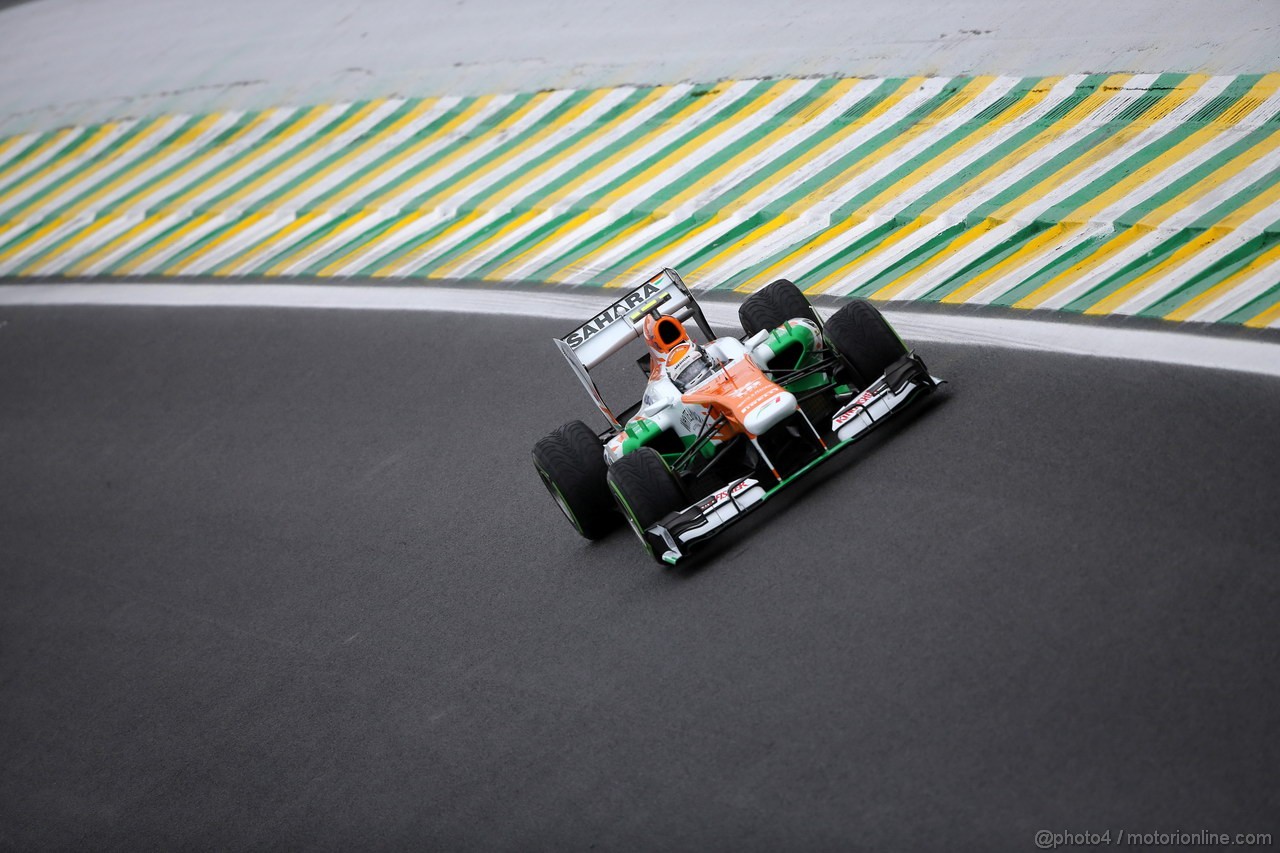 GP BRASILE, 23.11.2013- Qualifiche, Adrian Sutil (GER), Sahara Force India F1 Team VJM06 