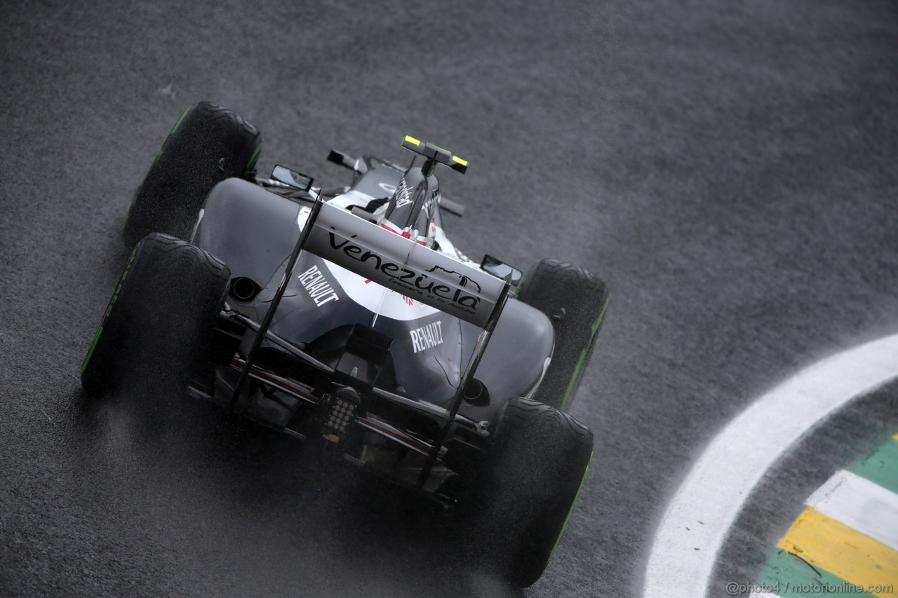 GP BRASILE, 23.11.2013- Qualifiche, Valtteri Bottas (FIN), Williams F1 Team FW35 