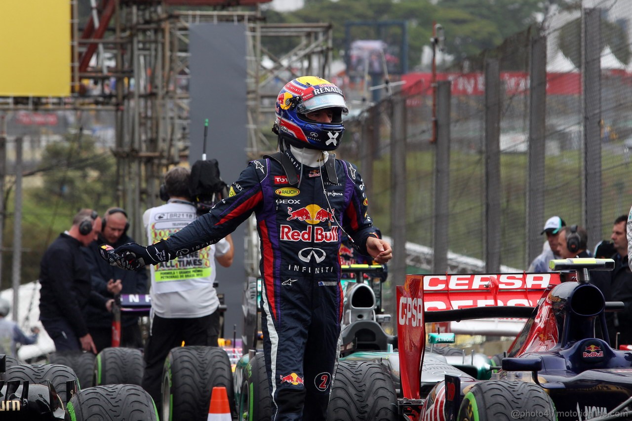 GP BRASILE, 23.11.2013- Qualifiche, Mark Webber (AUS) Red Bull Racing RB9 