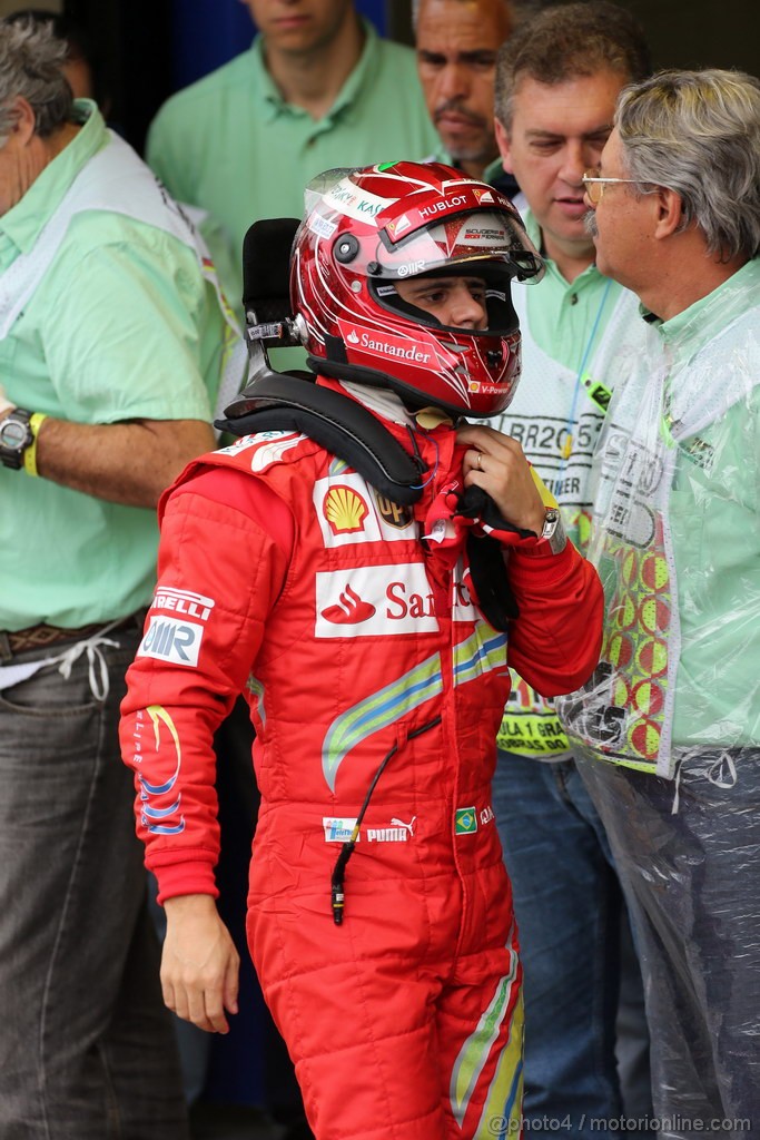 GP BRASILE, 23.11.2013- Qualifiche, Felipe Massa (BRA) Ferrari F138 