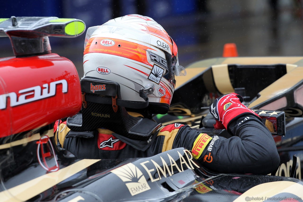 GP BRASILE, 23.11.2013- Qualifiche, Romain Grosjean (FRA) Lotus F1 Team E21 