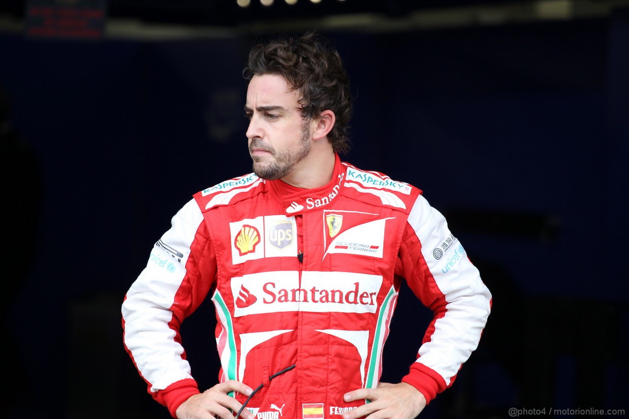 GP BRASILE, 23.11.2013- Qualifiche, Fernando Alonso (ESP) Ferrari F138 