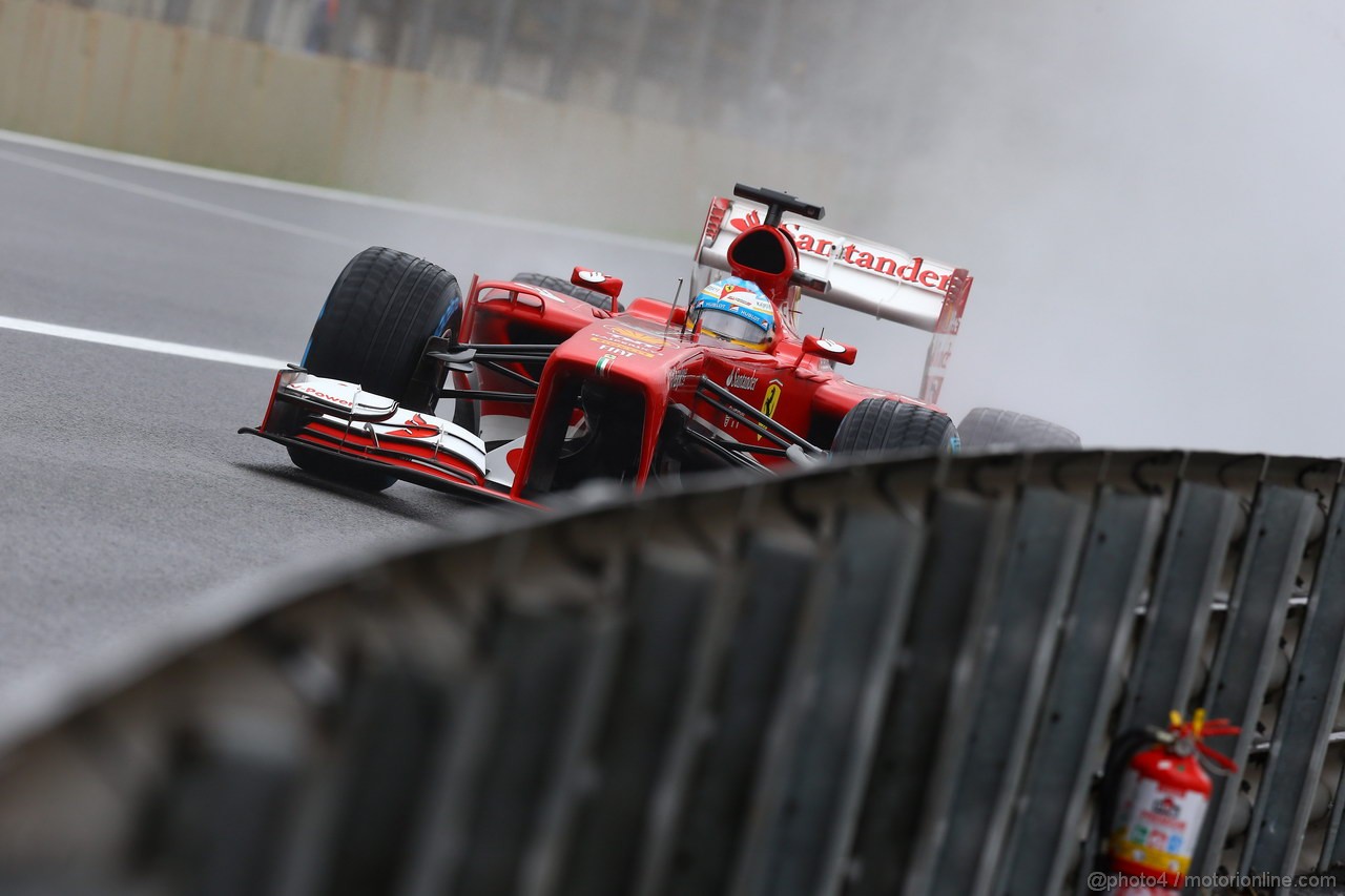 GP BRASILE, 23.11.2013- Qualifiche, Fernando Alonso (ESP) Ferrari F138 