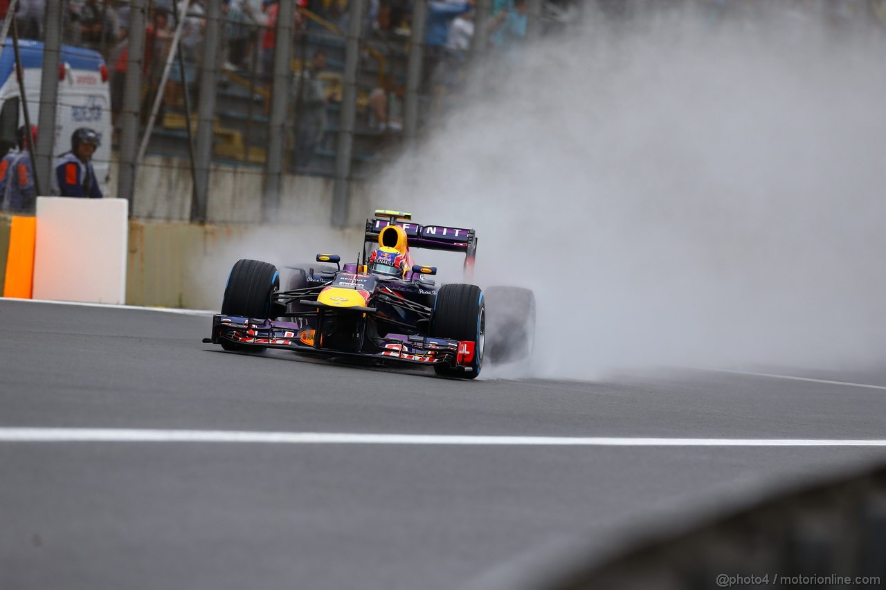 GP BRASILE, 23.11.2013- Qualifiche, Mark Webber (AUS) Red Bull Racing RB9 