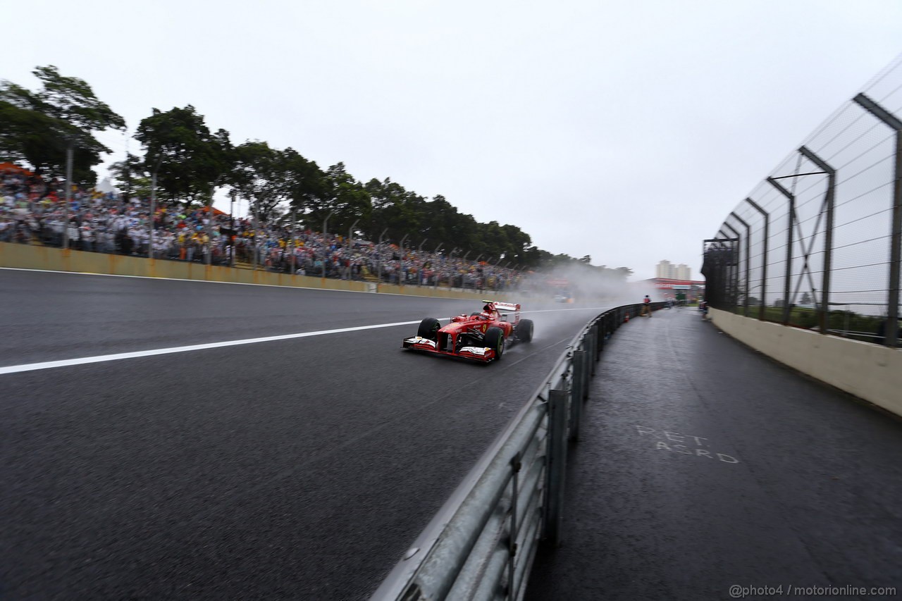 GP BRASILE, 23.11.2013- Qualifiche, Felipe Massa (BRA) Ferrari F138 
