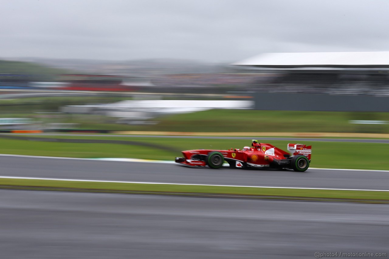 GP BRASILE, 23.11.2013- Qualifiche, Felipe Massa (BRA) Ferrari F138 