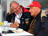 GP BRASILE, 23.11.2013- Helmut Marko (AUT), Red Bull Racing, Red Bull Advisor e Nikki Lauda (AU), Mercedes 