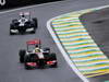 GP BRASILE, 23.11.2013- Qualifiche, Sergio Perez (MEX) McLaren MP4-28 davanti a Pastor Maldonado (VEN) Williams F1 Team FW35 