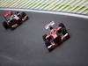 GP BRASILE, 23.11.2013- Qualifiche, Fernando Alonso (ESP) Ferrari F138 e Jenson Button (GBR) McLaren Mercedes MP4-28 