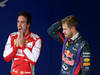 GP BRASILE, 23.11.2013- Qualifiche, Fernando Alonso (ESP) Ferrari F138 e Sebastian Vettel (GER) Red Bull Racing RB9 