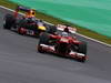 GP BRASILE, 23.11.2013- Qualifiche, Fernando Alonso (ESP) Ferrari F138 e Mark Webber (AUS) Red Bull Racing RB9 