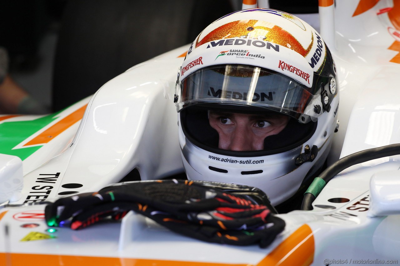 GP BRASILE, 22.11.2013- Prove Libere 1, Adrian Sutil (GER), Sahara Force India F1 Team VJM06 