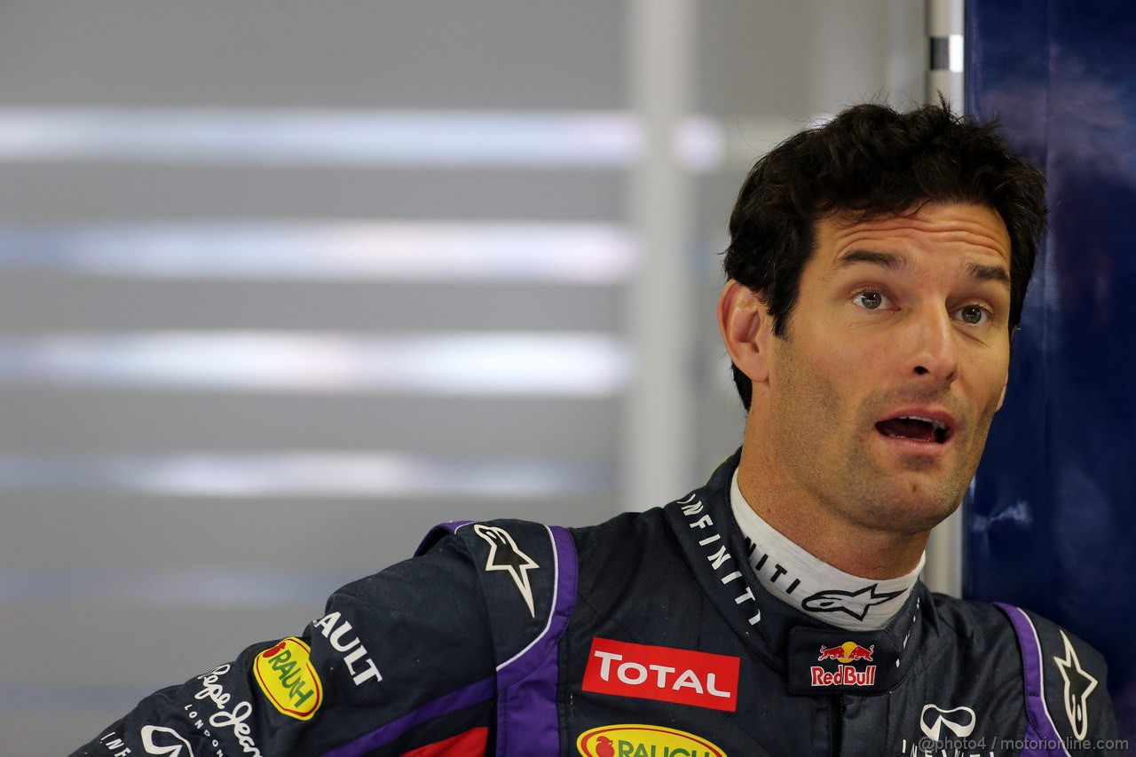 GP BRASILE, 22.11.2013- Prove Libere 1, Mark Webber (AUS) Red Bull Racing RB9 