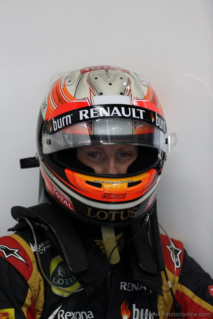 GP BRASILE, 22.11.2013- Prove Libere 1, Romain Grosjean (FRA) Lotus F1 Team E21 