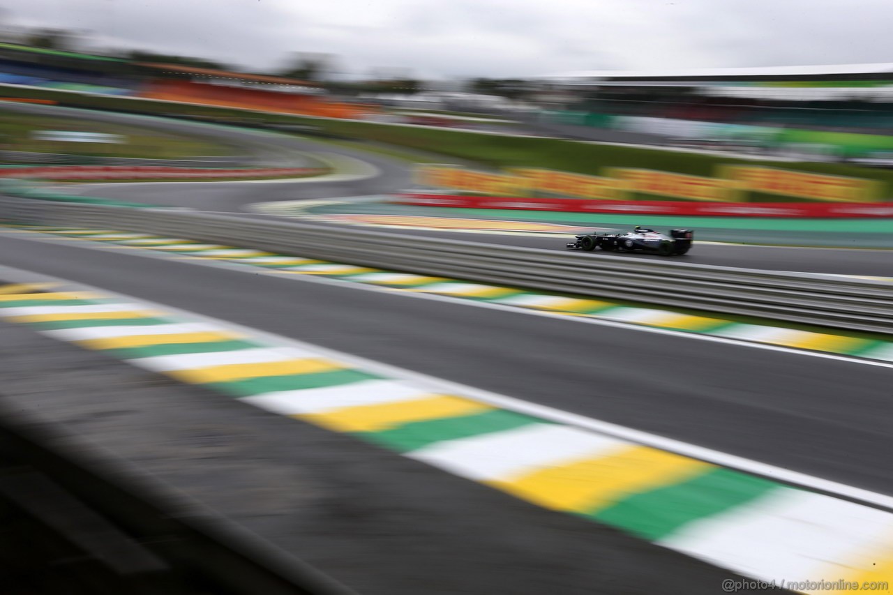 GP BRASILE, 22.11.2013- Prove Libere 1, Valtteri Bottas (FIN), Williams F1 Team FW35 