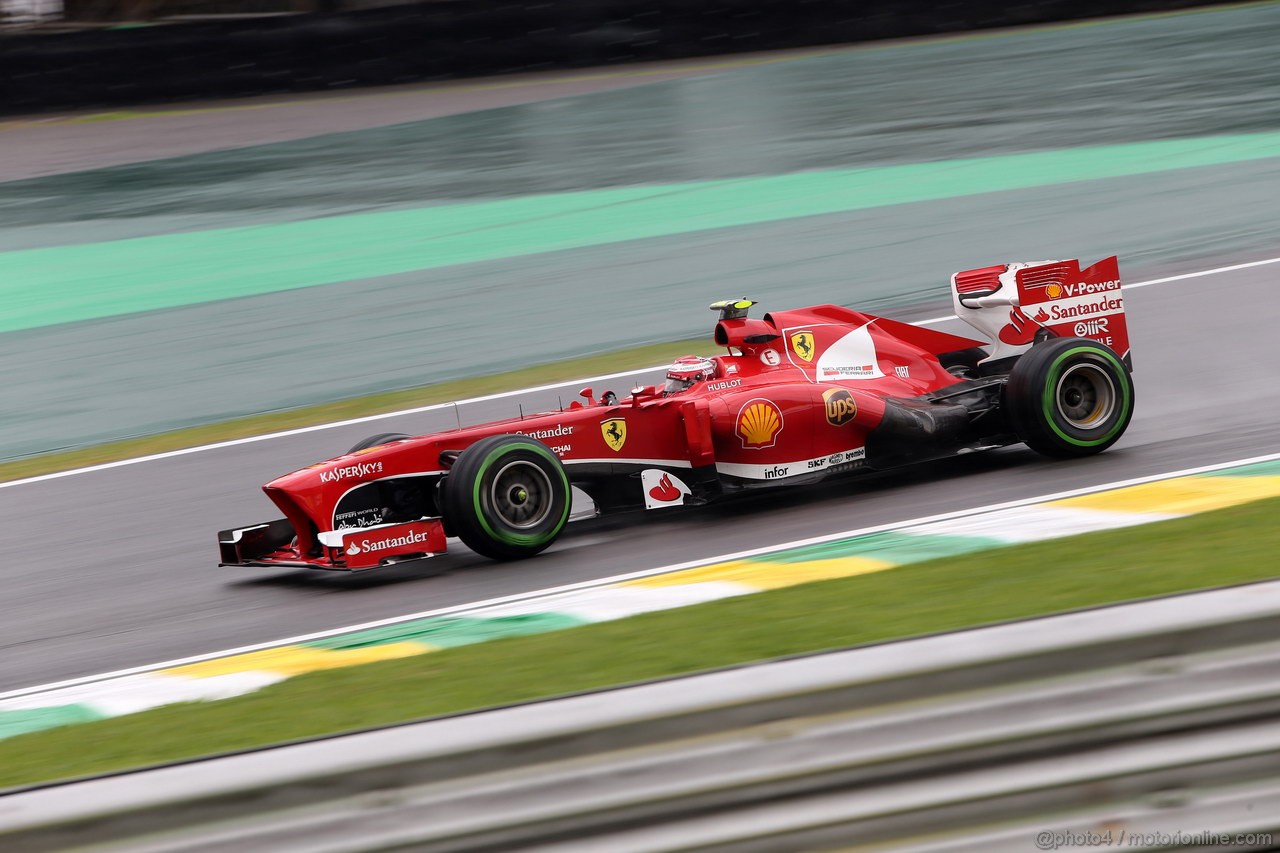GP BRASILE, 22.11.2013- Prove Libere 1, Felipe Massa (BRA) Ferrari F138 