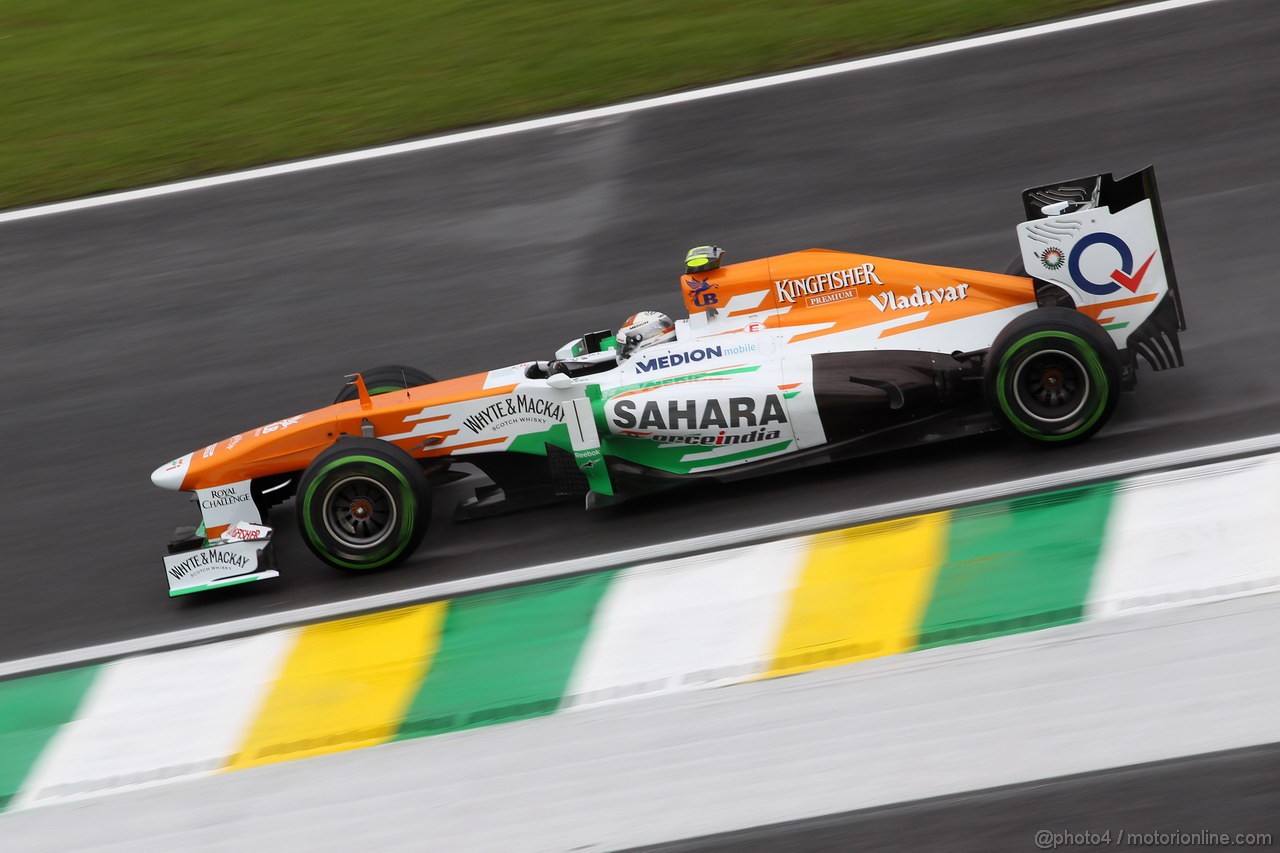 GP BRASILE, 22.11.2013- Prove Libere 1, Adrian Sutil (GER), Sahara Force India F1 Team VJM06 