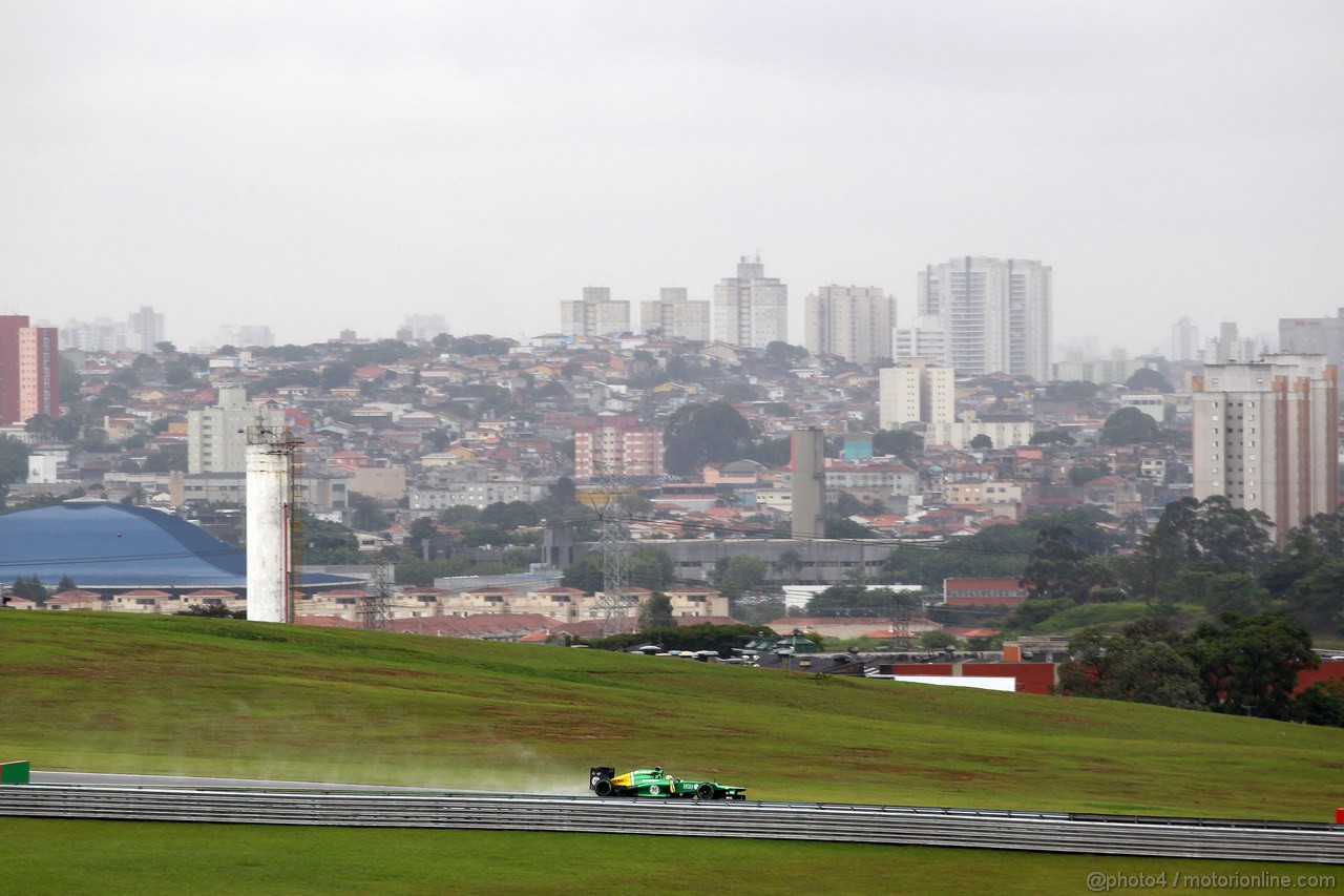GP BRASILE, 22.11.2013- Prove Libere 1, Charles Pic (FRA) Caterham F1 Team CT03 