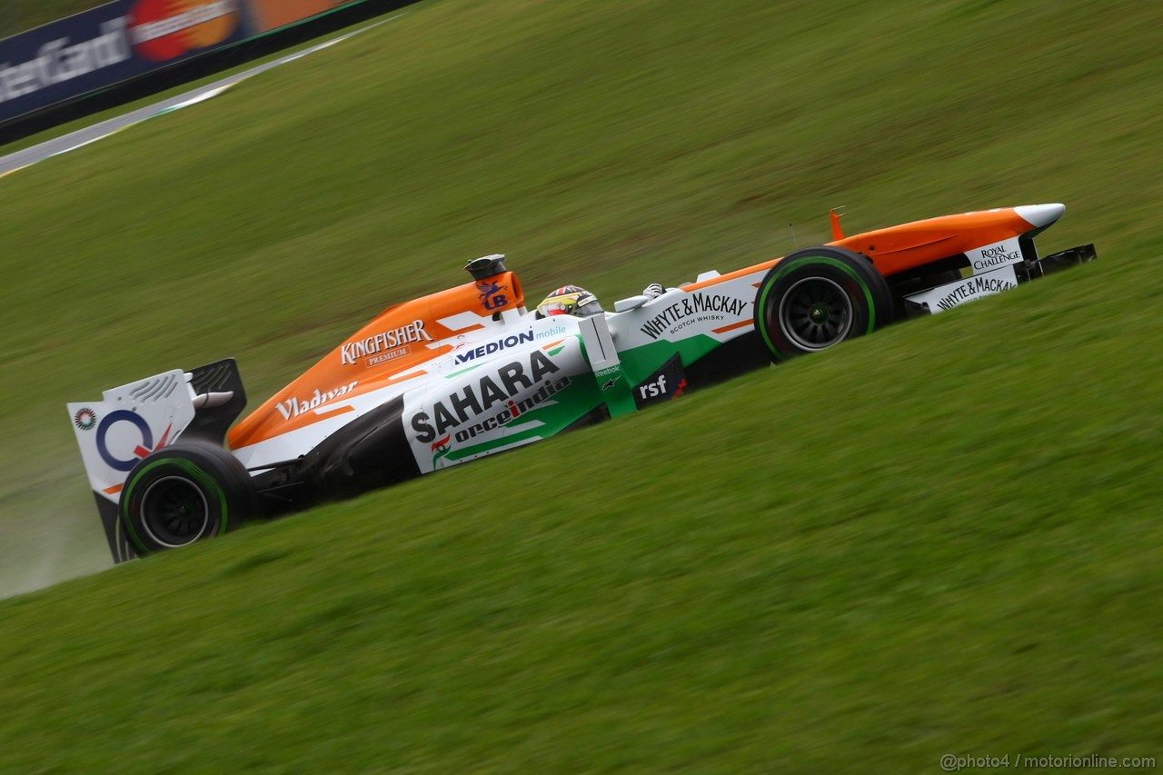 GP BRASILE, 22.11.2013- Prove Libere 1, Adrian Sutil (GER), Sahara Force India F1 Team VJM06 