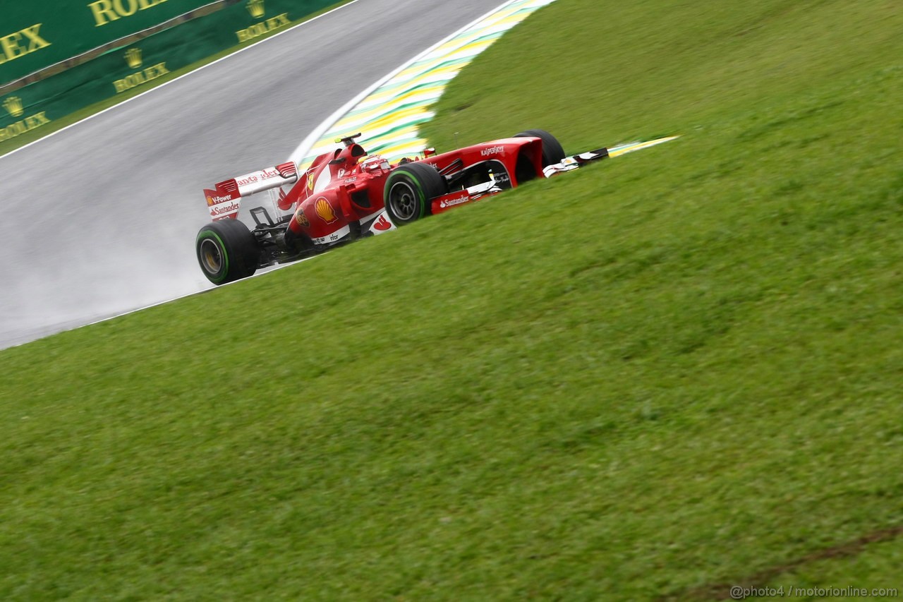 GP BRASILE, 22.11.2013- Prove Libere 1, Felipe Massa (BRA) Ferrari F138 