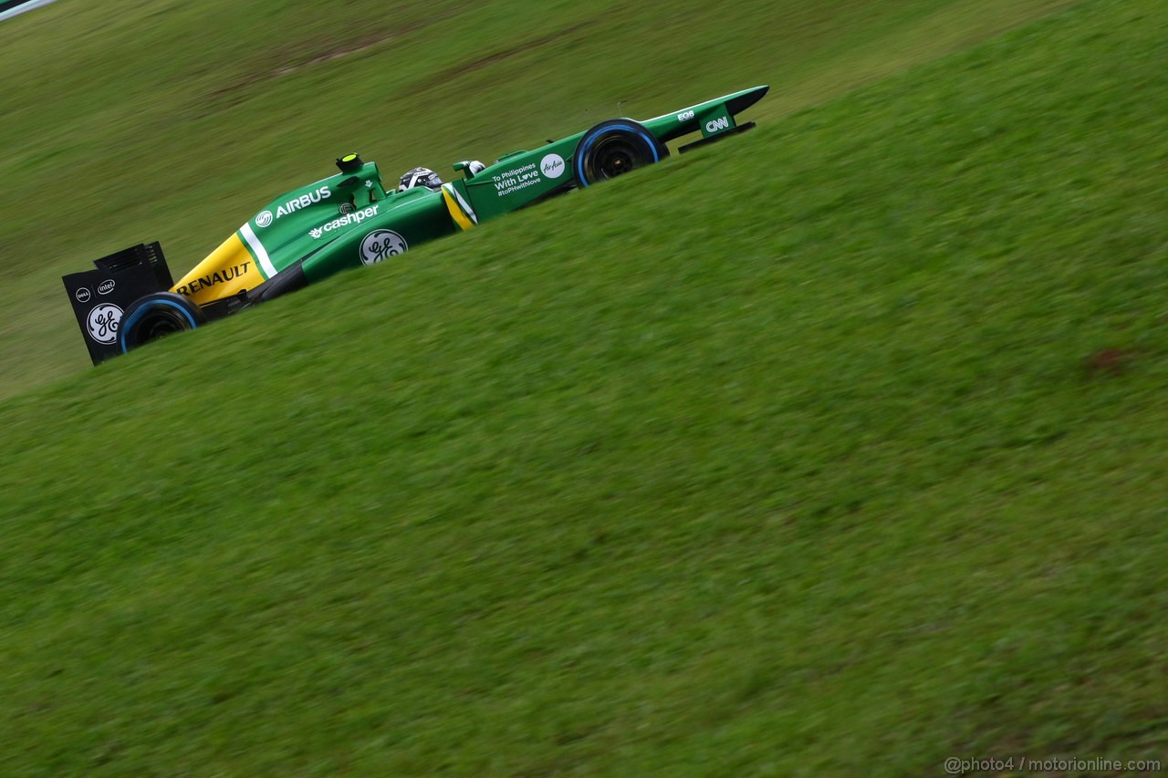 GP BRASILE, 22.11.2013- Prove Libere 1, Giedo Van der Garde (NED), Caterham F1 Team CT03 