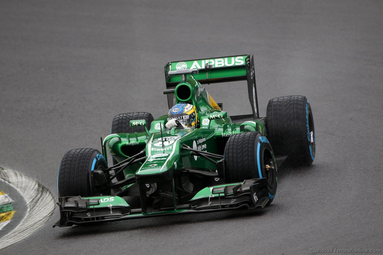 GP BRASILE, 22.11.2013- Prove Libere 1, Charles Pic (FRA) Caterham F1 Team CT03 