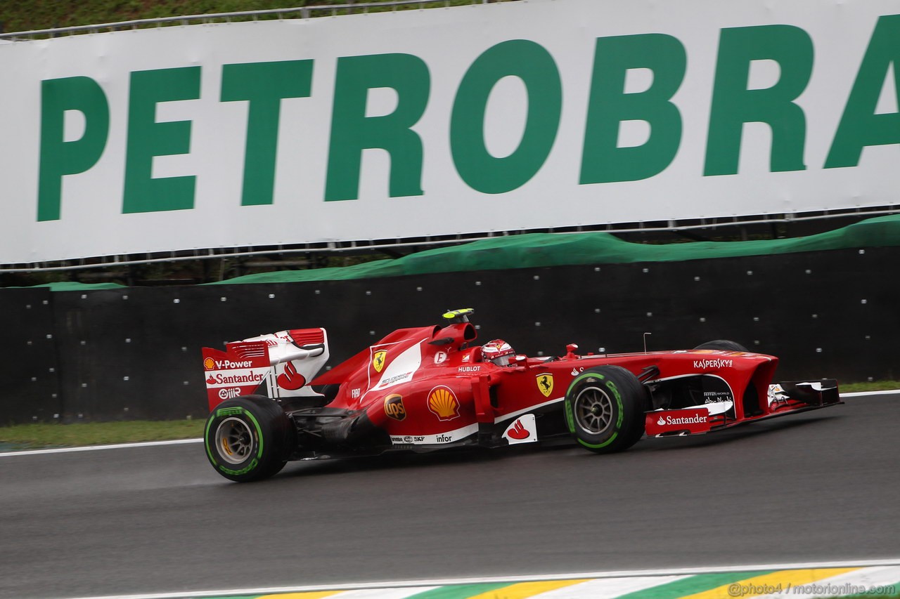 GP BRASILE, 22.11.2013- Prove Libere 1, Felipe Massa (BRA) Ferrari F138