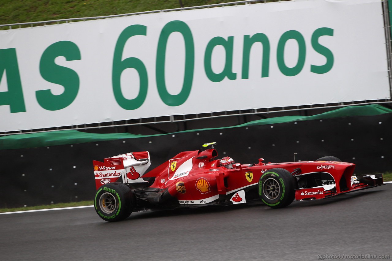 GP BRASILE, 22.11.2013- Prove Libere 1, Felipe Massa (BRA) Ferrari F138 