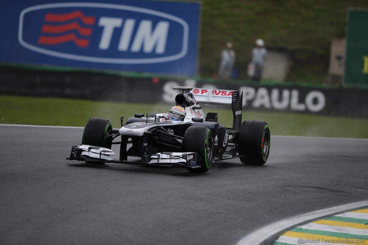 GP BRASILE, 22.11.2013- Prove Libere 1, Pastor Maldonado (VEN) Williams F1 Team FW35 