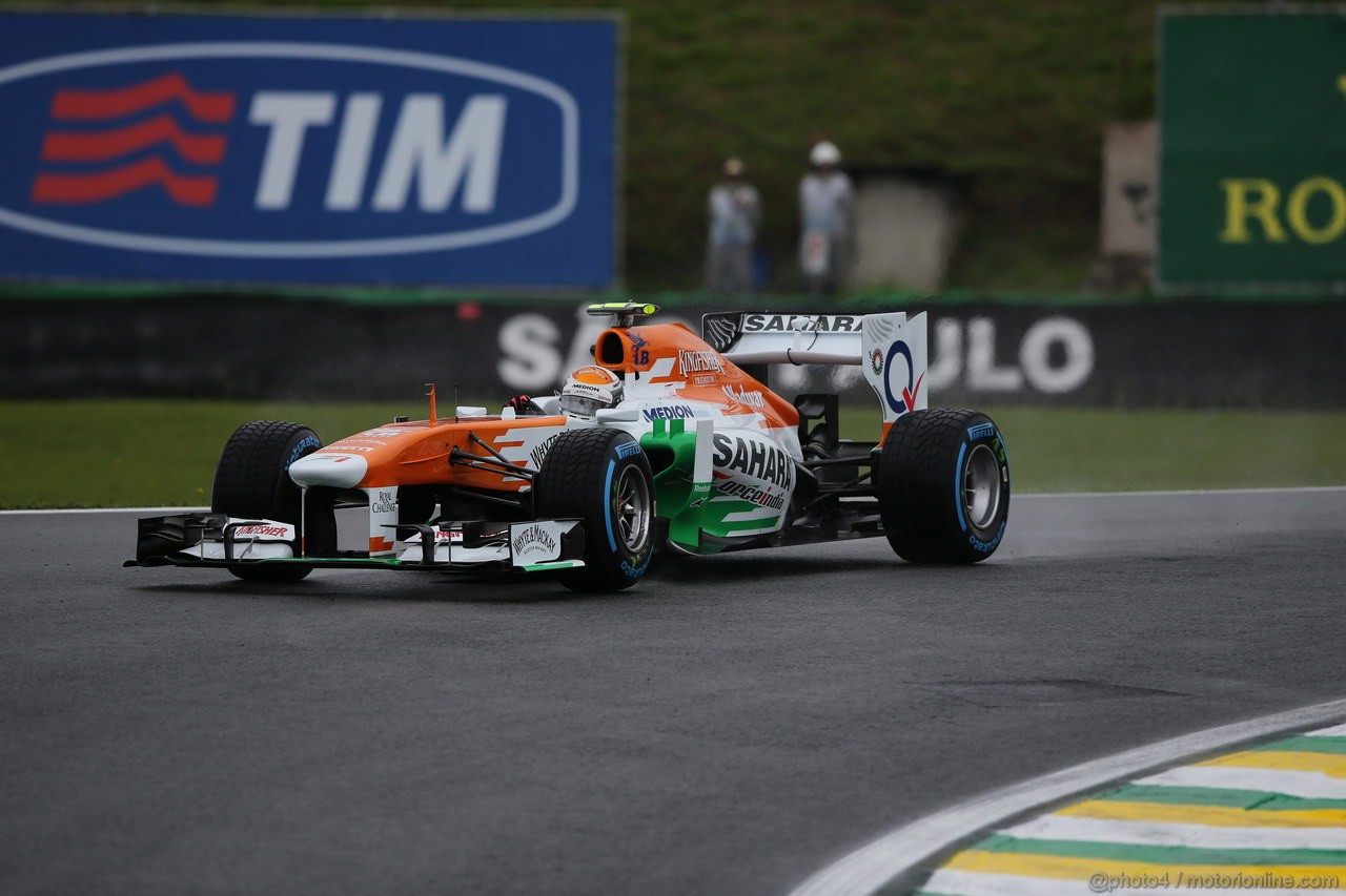 GP BRASILE, 22.11.2013- Prove Libere 1, Adrian Sutil (GER), Sahara Force India F1 Team VJM06 