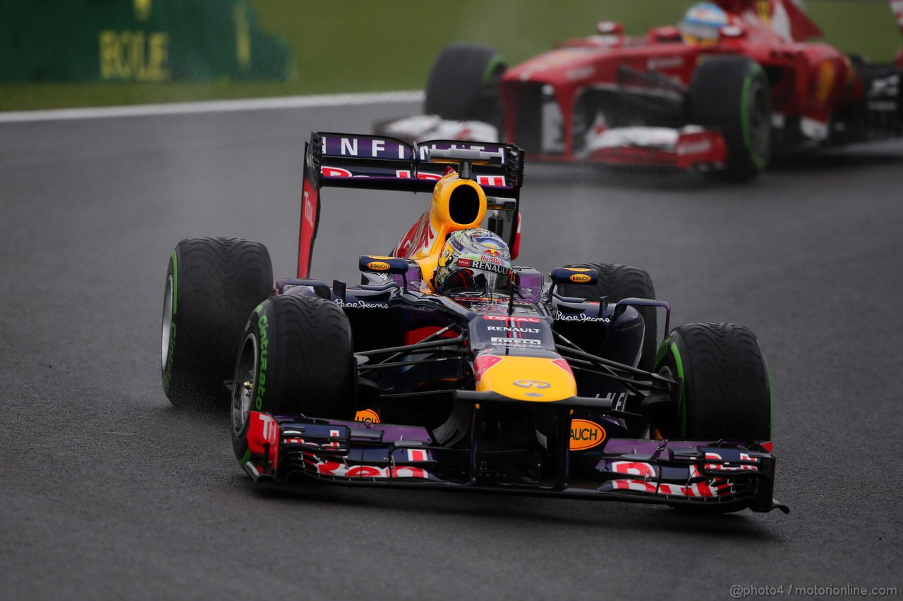 GP BRASILE, 22.11.2013- Prove Libere 1, Sebastian Vettel (GER) Red Bull Racing RB9 