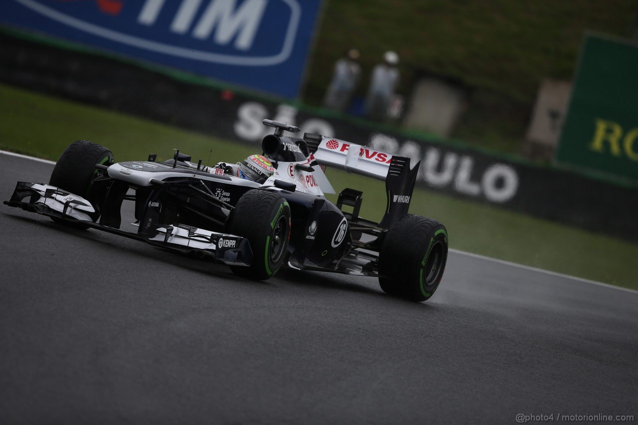 GP BRASILE, 22.11.2013- Prove Libere 1, Pastor Maldonado (VEN) Williams F1 Team FW35 