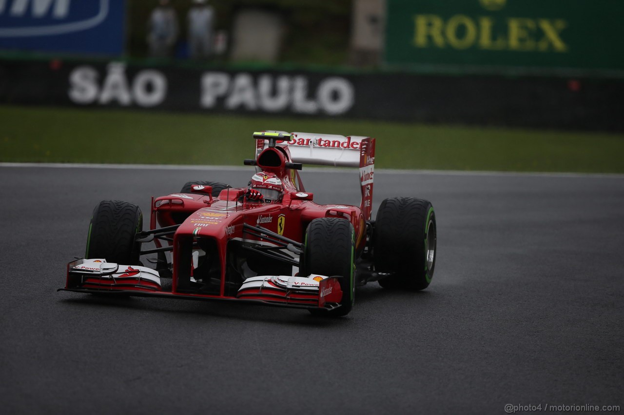 GP BRASILE, 22.11.2013- Prove Libere 1, Felipe Massa (BRA) Ferrari F138 