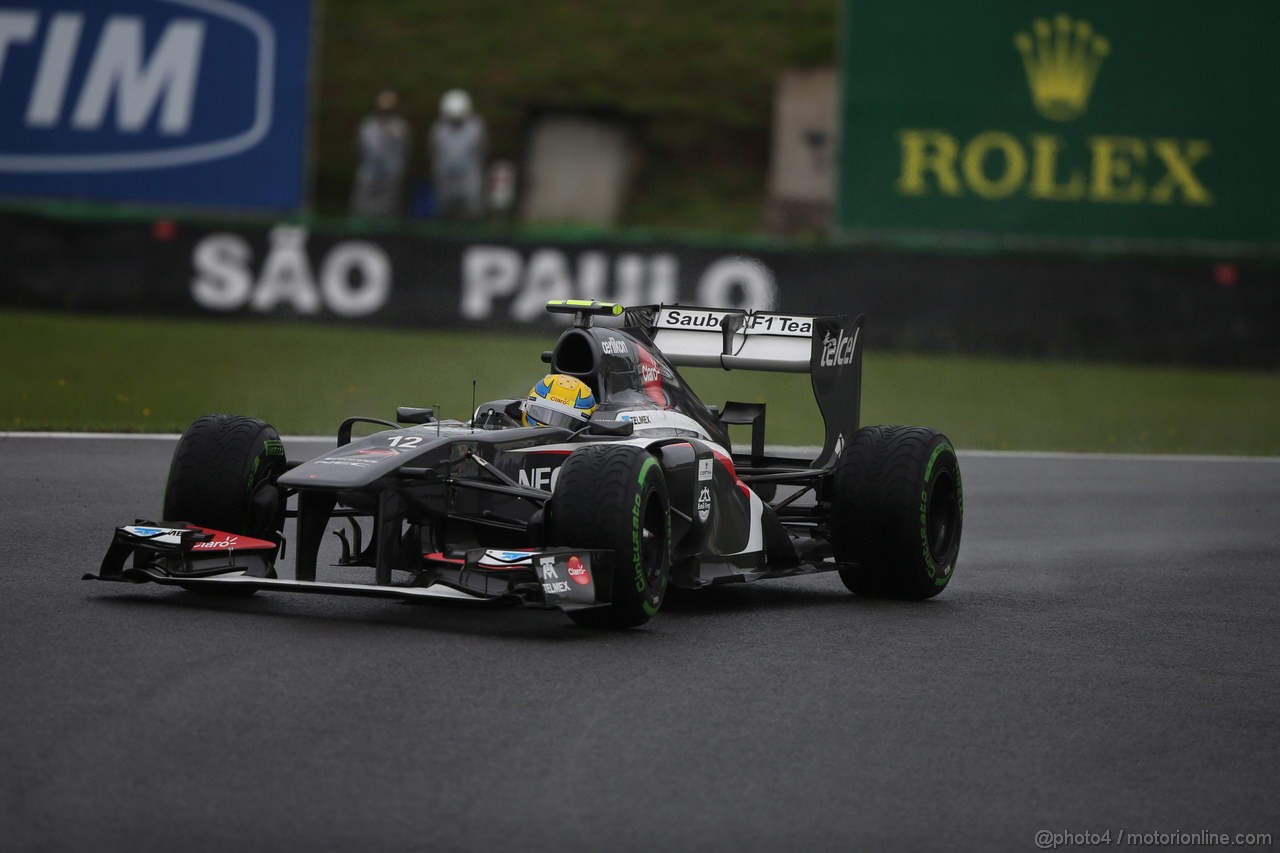 GP BRASILE, 22.11.2013- Prove Libere 1, Esteban Gutierrez (MEX), Sauber F1 Team C32 