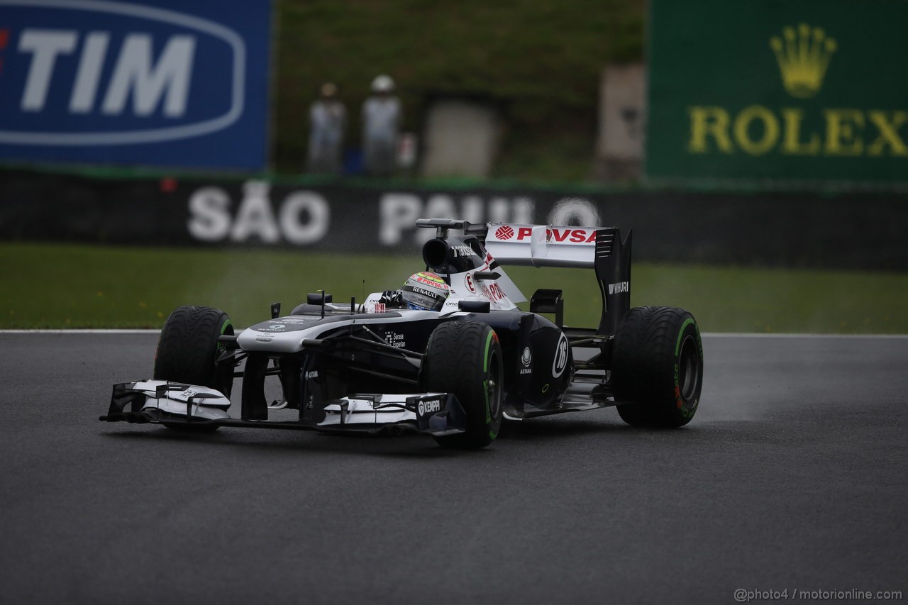GP BRASILE, 22.11.2013- Prove Libere 1, Pastor Maldonado (VEN) Williams F1 Team FW35 