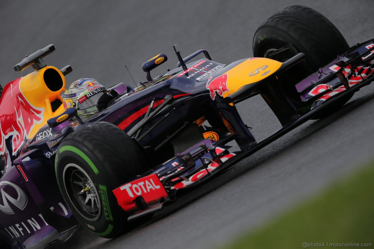 GP BRASILE, 22.11.2013- Prove Libere 1, Sebastian Vettel (GER) Red Bull Racing RB9 