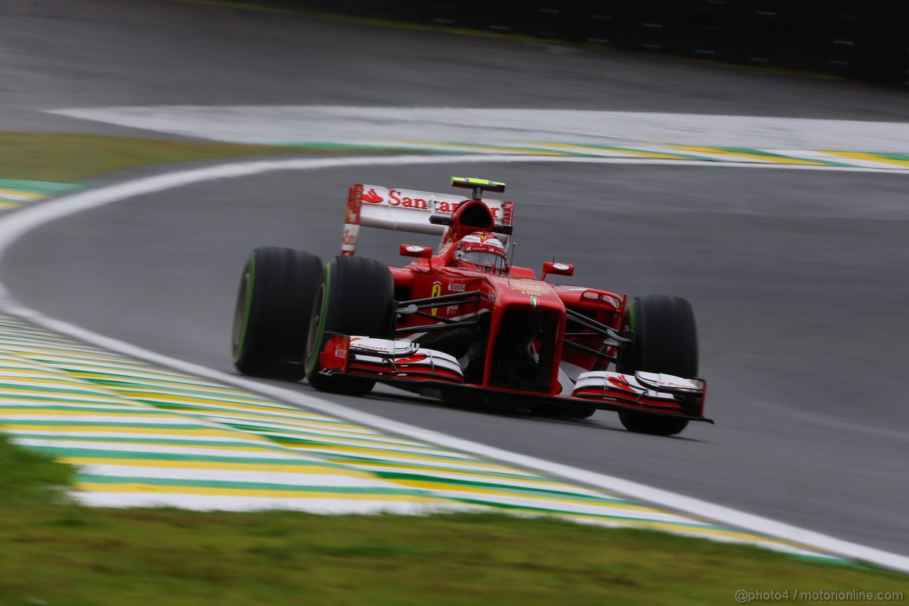 GP BRASILE, 22.11.2013- Prove Libere 1, Felipe Massa (BRA) Ferrari F138 